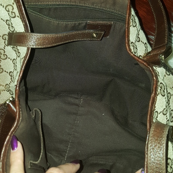 *FINAL SALE*Authentic Gucci Canvas Handbag - Picture 8 of 8
